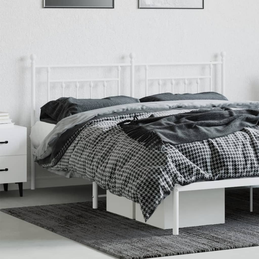 Cabeceira de substituição 160 cm metal branco