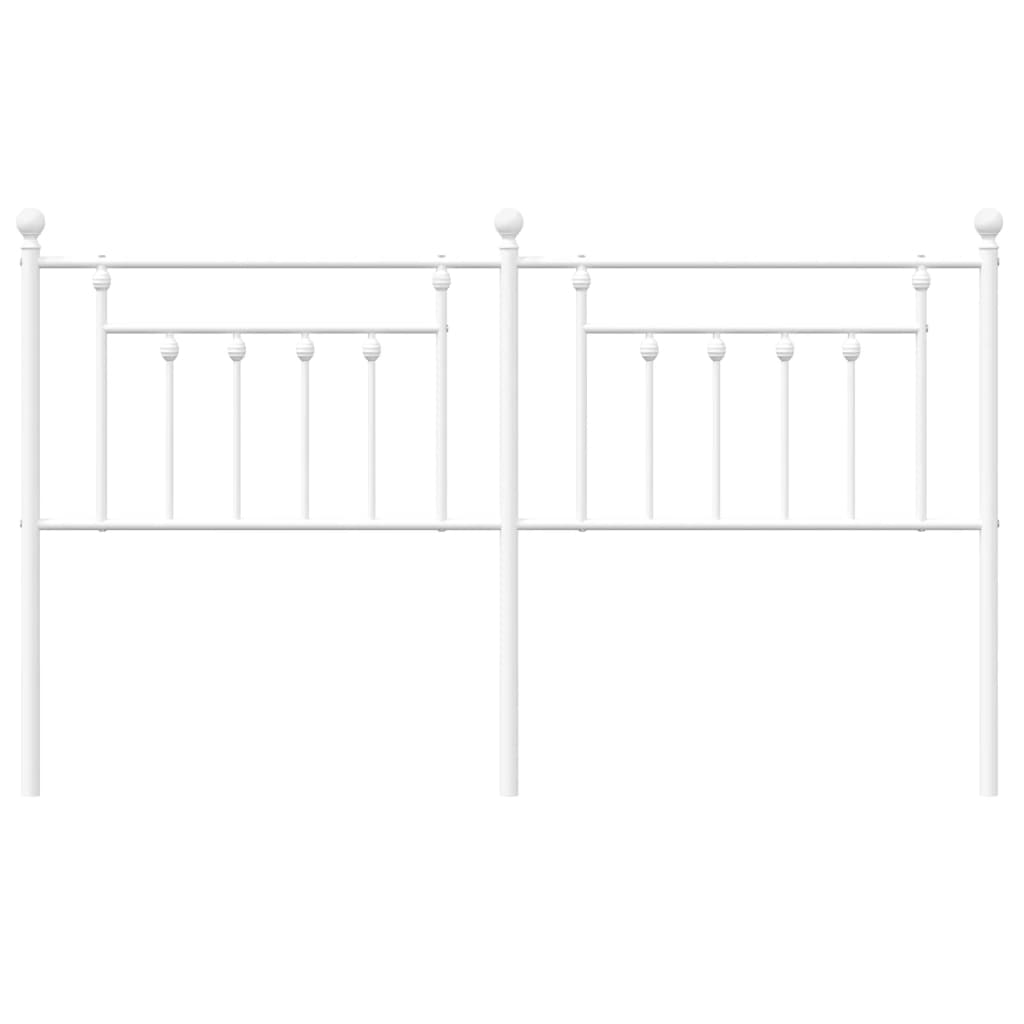 Cabeceira de substituição 160 cm metal branco