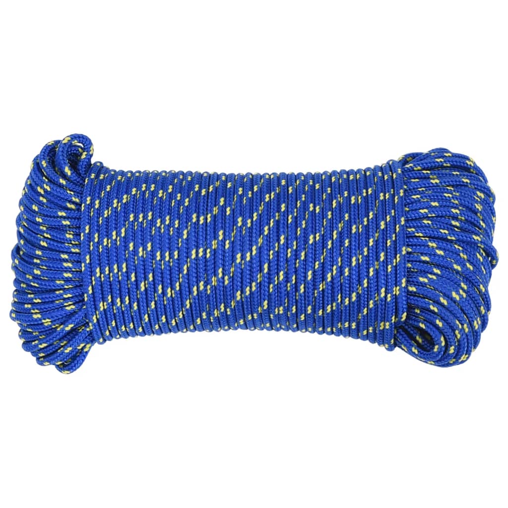 Corda de barco 4 mm 50 m polipropileno azul