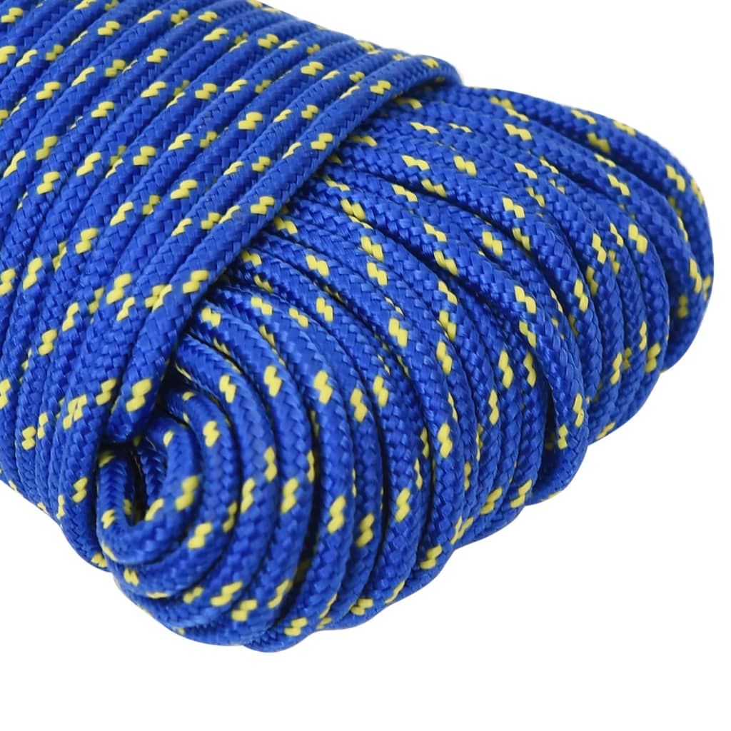 Corda de barco 4 mm 50 m polipropileno azul