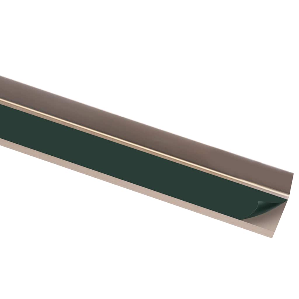 Perfil p/ escada em forma de l 15 pcs alumínio 100 cm castanho