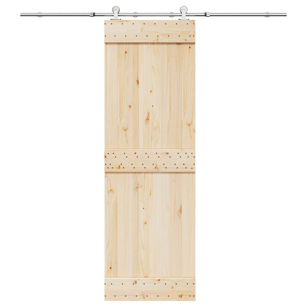 Kit ferragens p/ porta deslizante 200cm aço inoxidável prateado