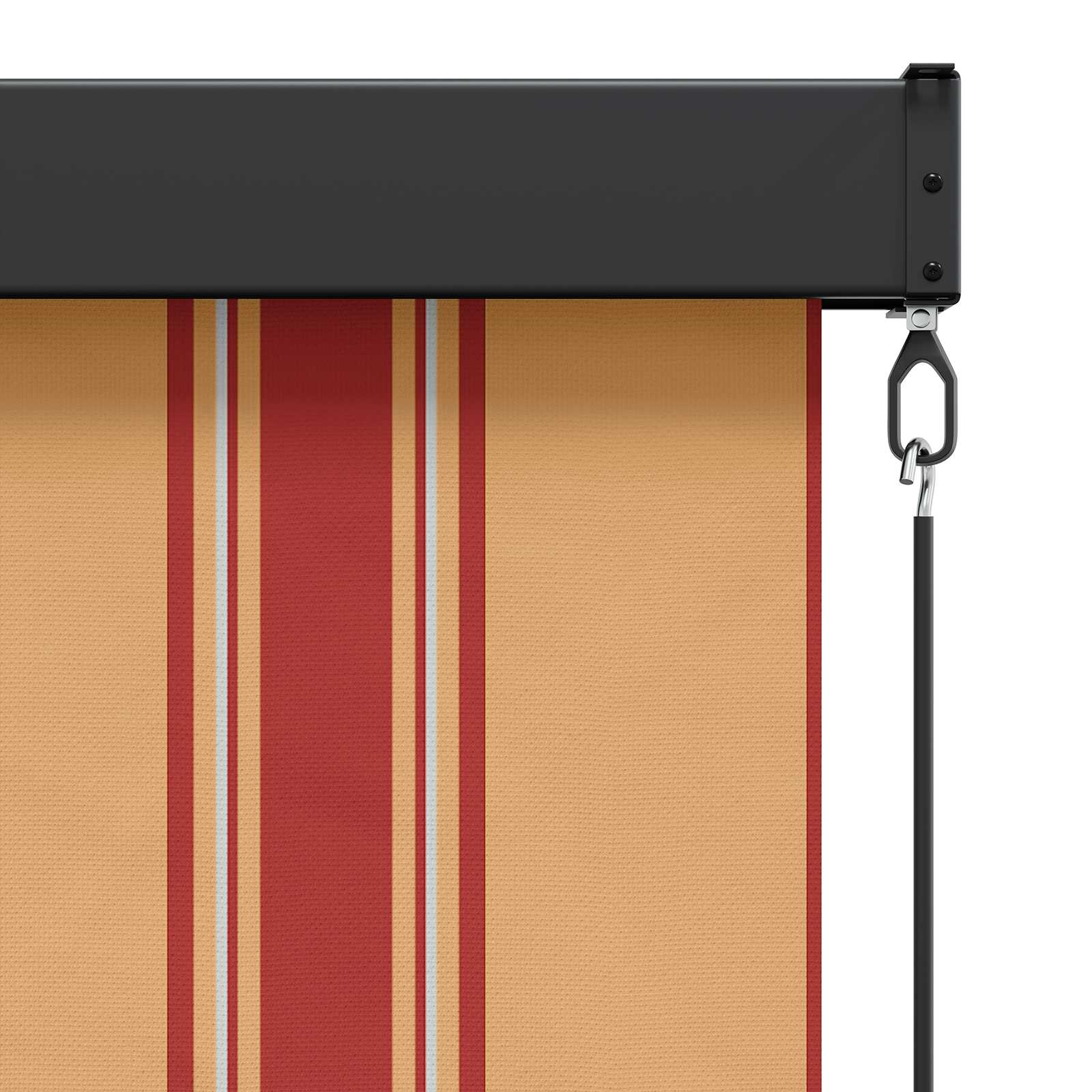 Estores de rolo multicolor 140 x 250 cm tecido e alumínio