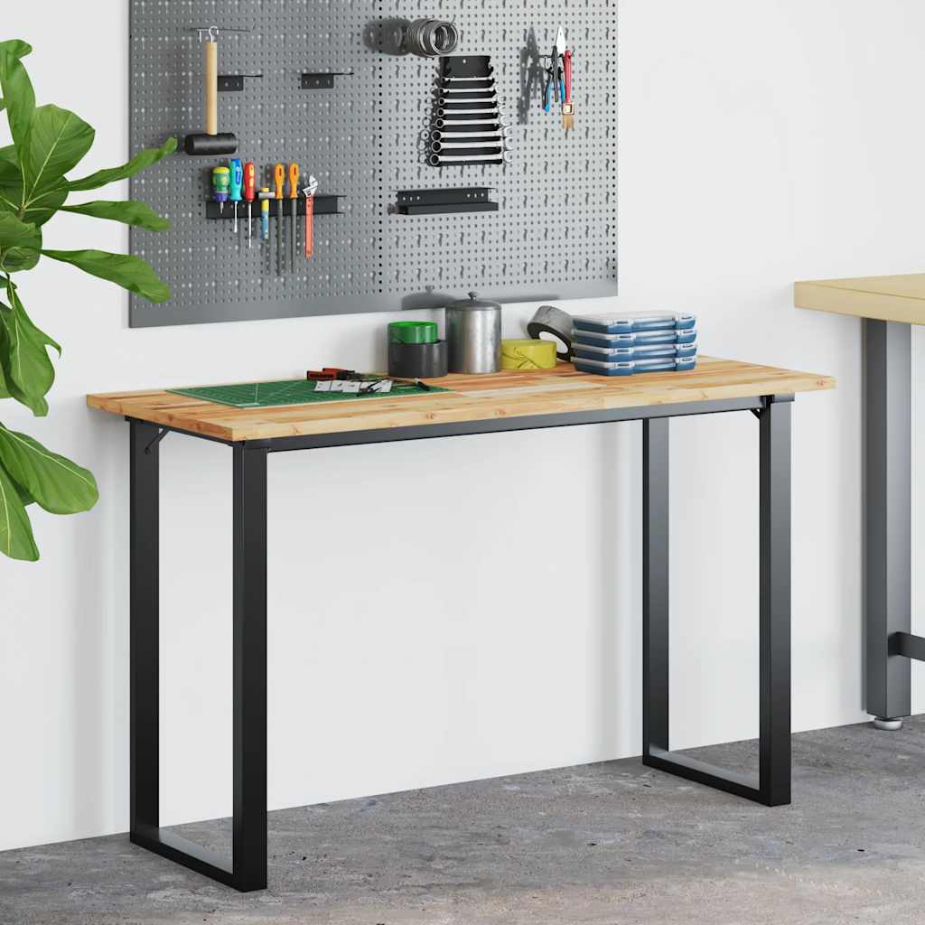 Tampo de secretária 120x50x2 cm acácia maciça acabamento a óleo
