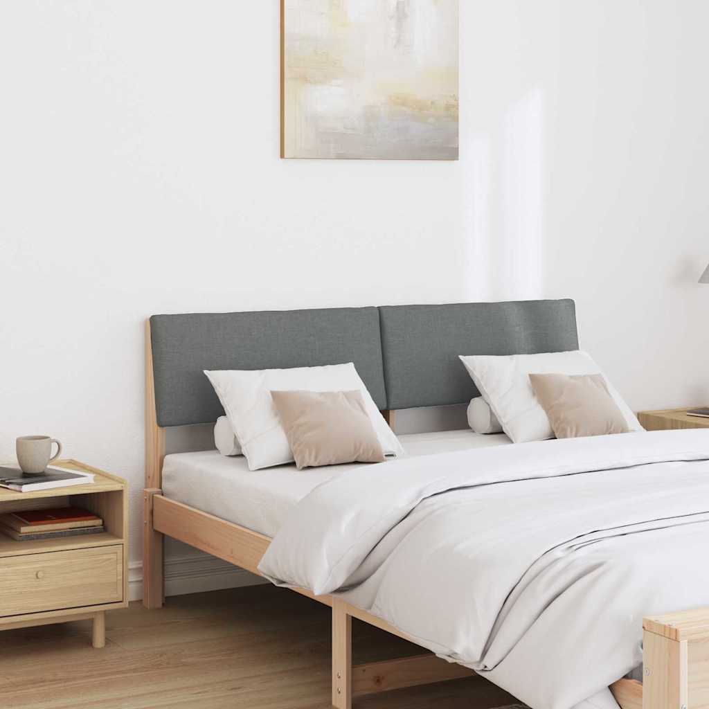 Cabeceira estofada cinza escuro 160 cm