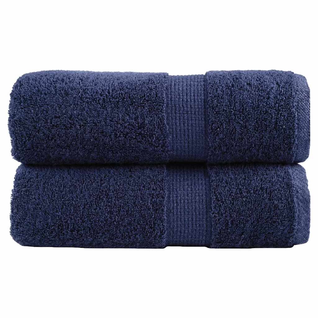 Toalhas de rosto premium solund 2 unidades, azul-marinho, 30x30 cm, 600 g/m²