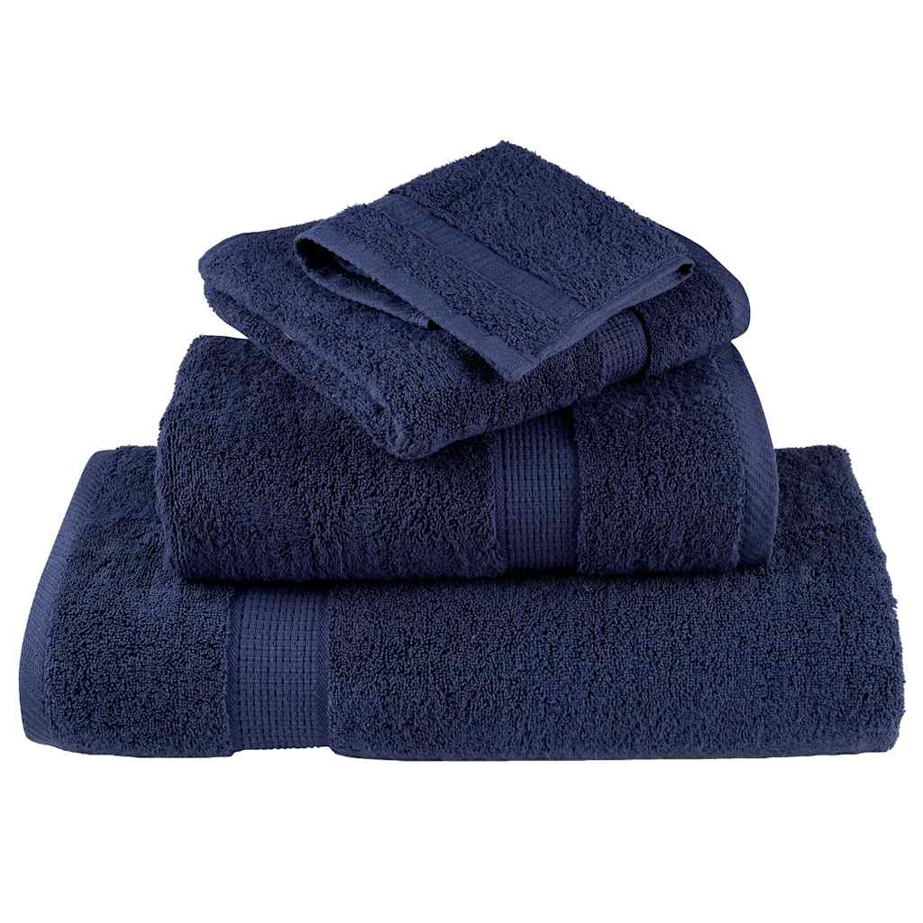 Toalhas de rosto premium solund 2 unidades, azul-marinho, 30x30 cm, 600 g/m²