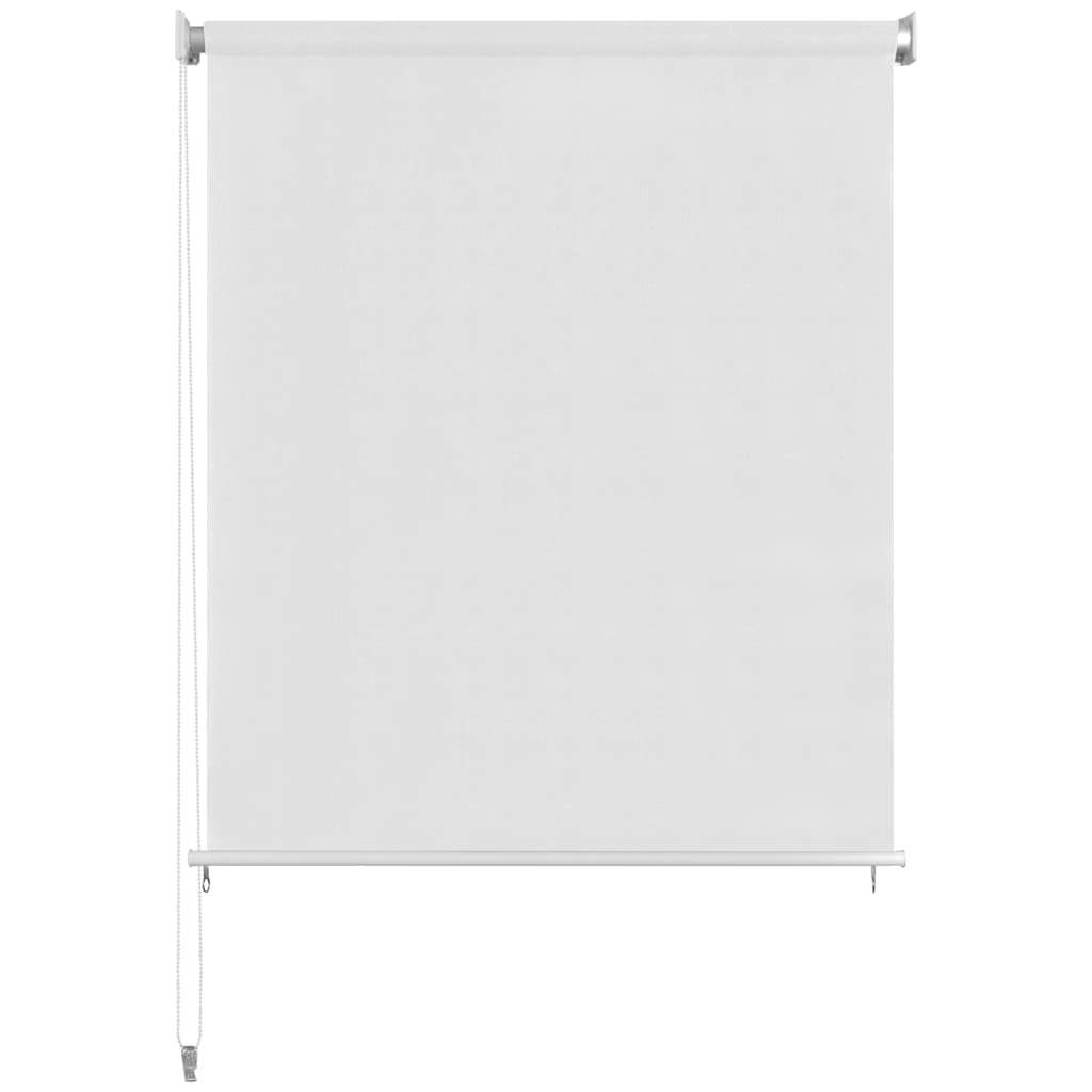 Estore de rolo para exterior branco 85 (l) x 140 (a) cm em HDPE