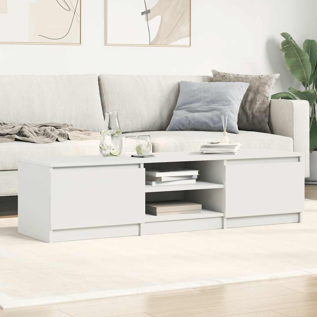 Móvel de TV 140x40x35,5 cm derivados de madeira branco