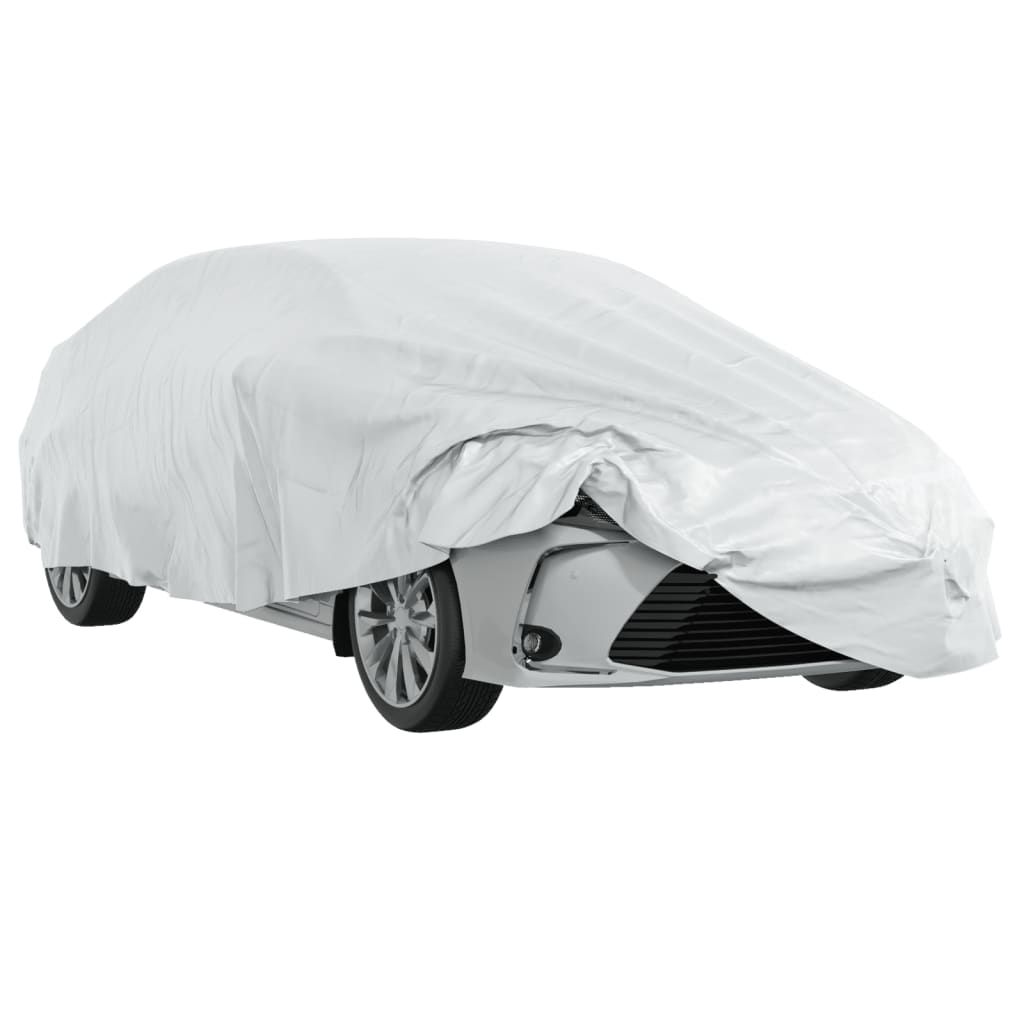 Cobertura de carro p/ sedan com cintas de fivela l prateado