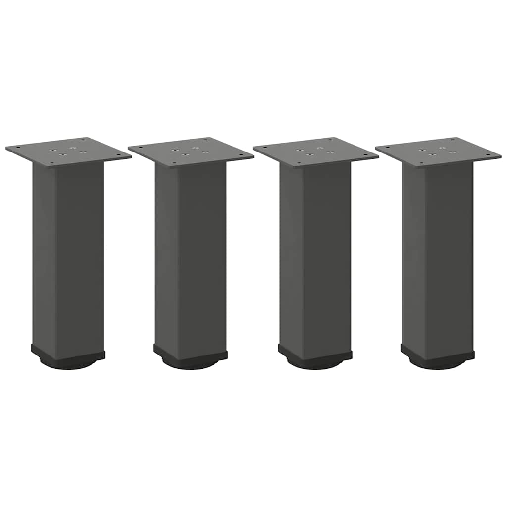 Pés para mesa de centro 4 peças antracite 30-32 cm aço