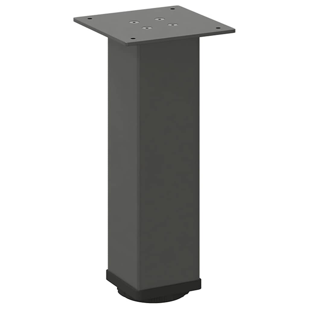 Pés para mesa de centro 4 peças antracite 30-32 cm aço