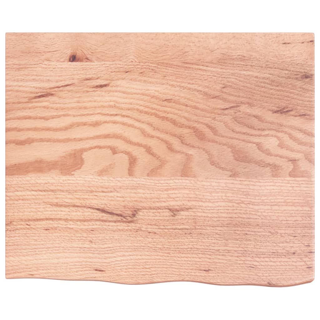 Bancada p/ wc 60x50x(2-6) cm madeira maciça tratada castanho