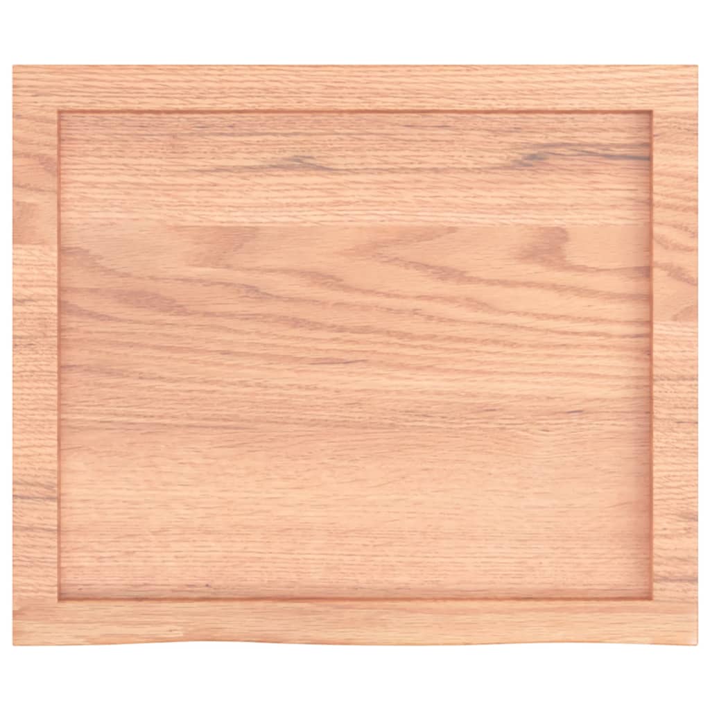 Bancada p/ wc 60x50x(2-6) cm madeira maciça tratada castanho