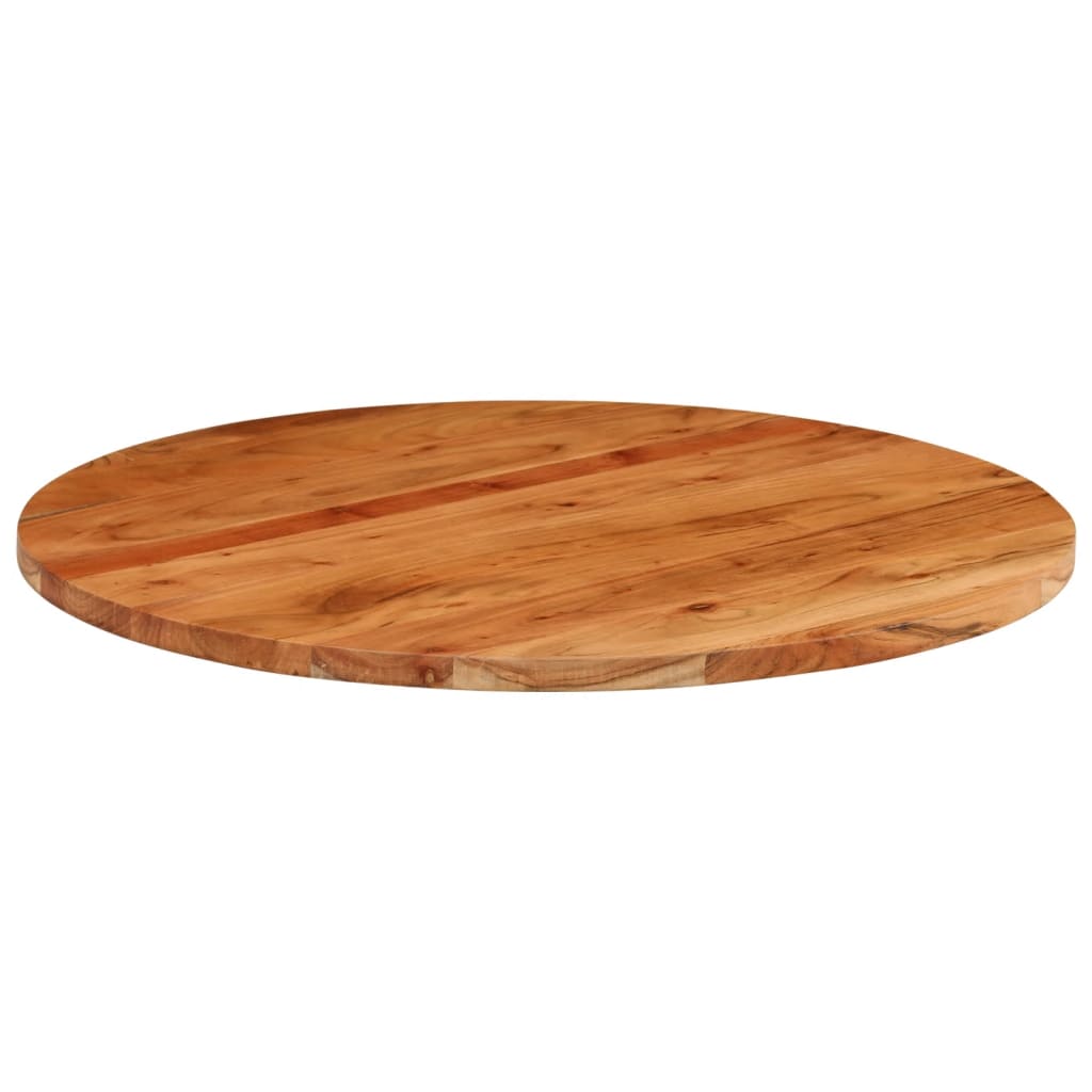 Tampo de mesa redondo ø70x3,8 cm madeira de acácia maciça