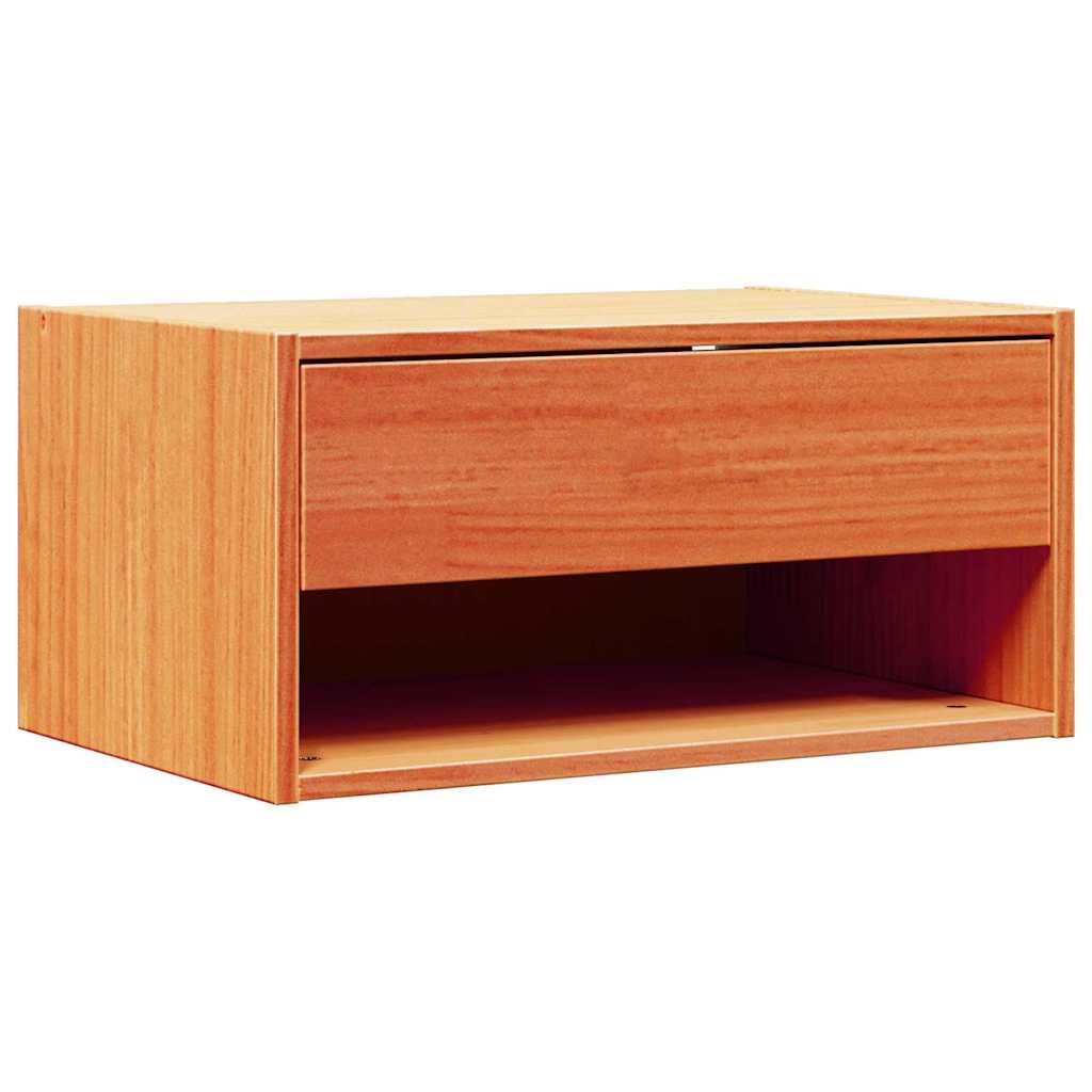 Mesa-de-cabeceira com gaveta marrom cera 50 x 32,5 x 24 cm