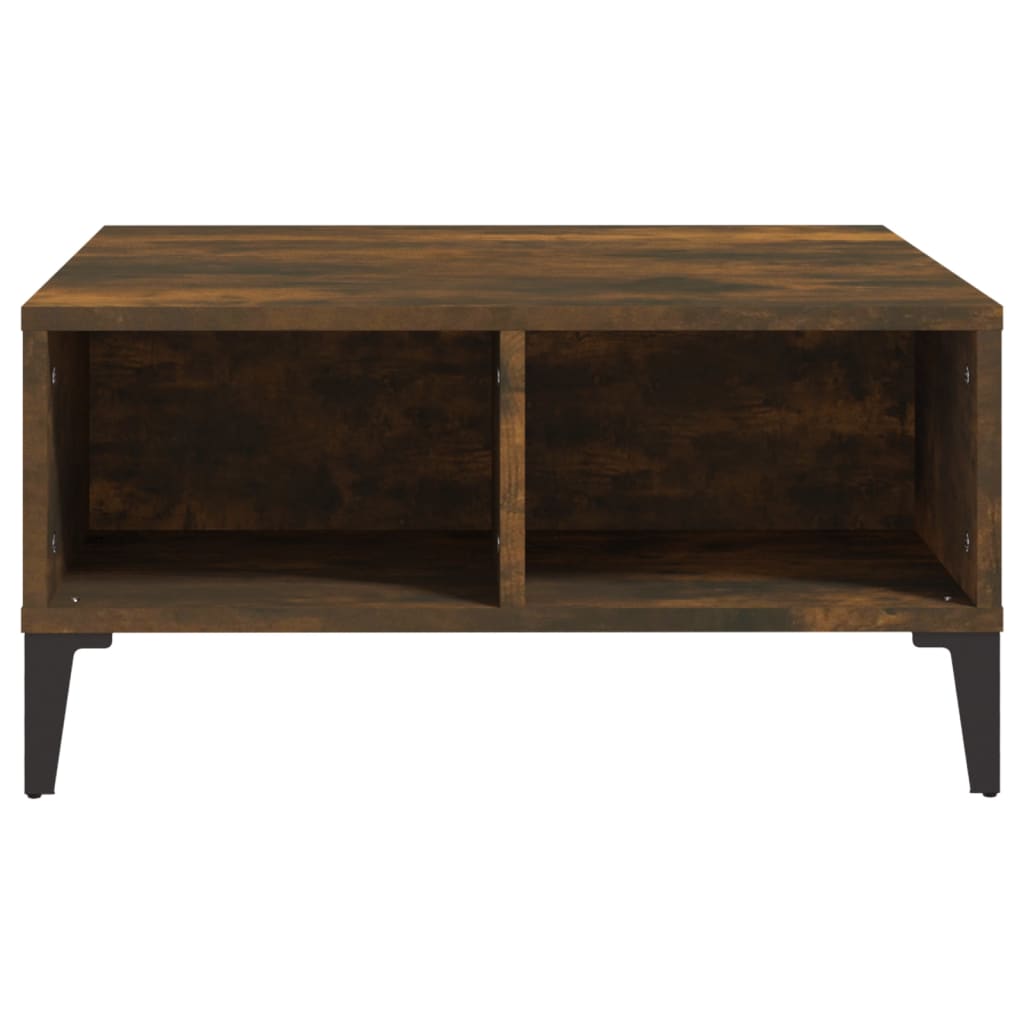 Mesa de centro 60x60x30 cm aglomerado cor carvalho fumado