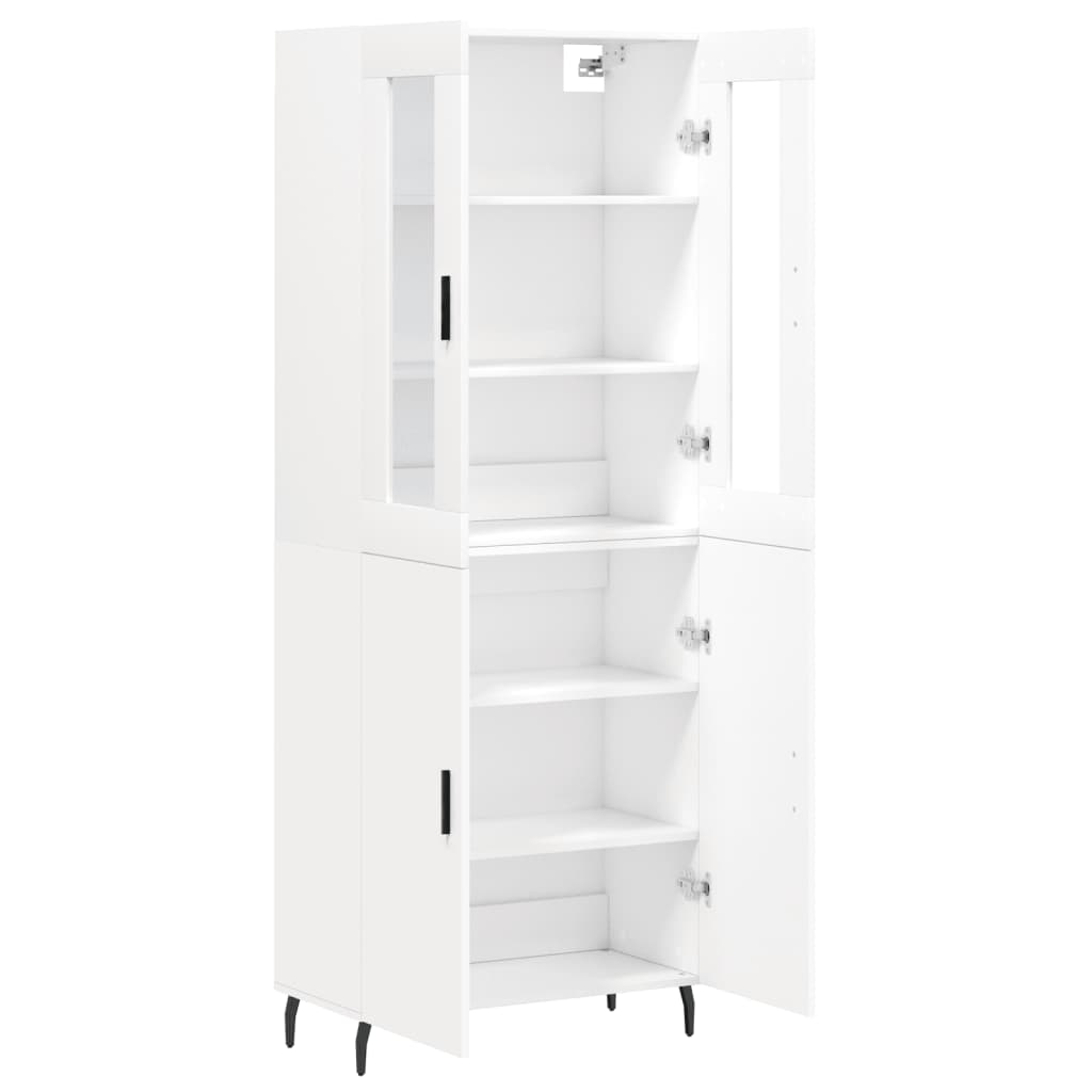 Armário alto 69,5x34x180 cm derivados de madeira branco