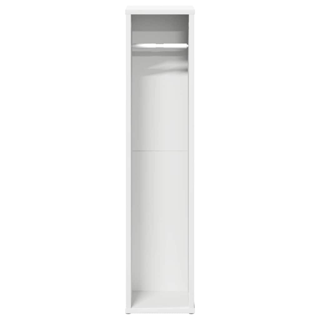 Móvel p/ casa de banho c/ suporte de rolos 20,5x20x90 cm branco