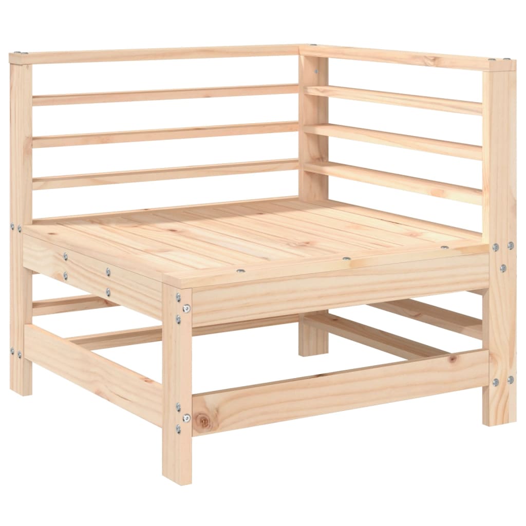 6 Pcs conjunto lounge de jardim pinho maciço