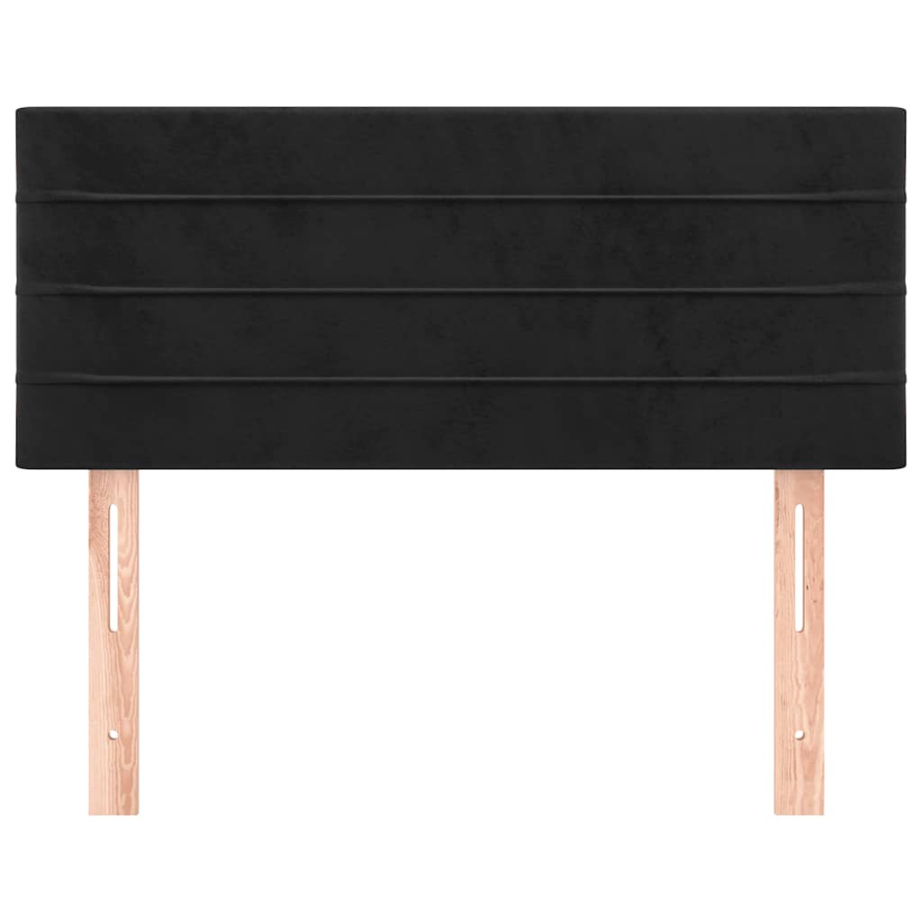Cabeceira de cama veludo 80x5x78/88 cm preto