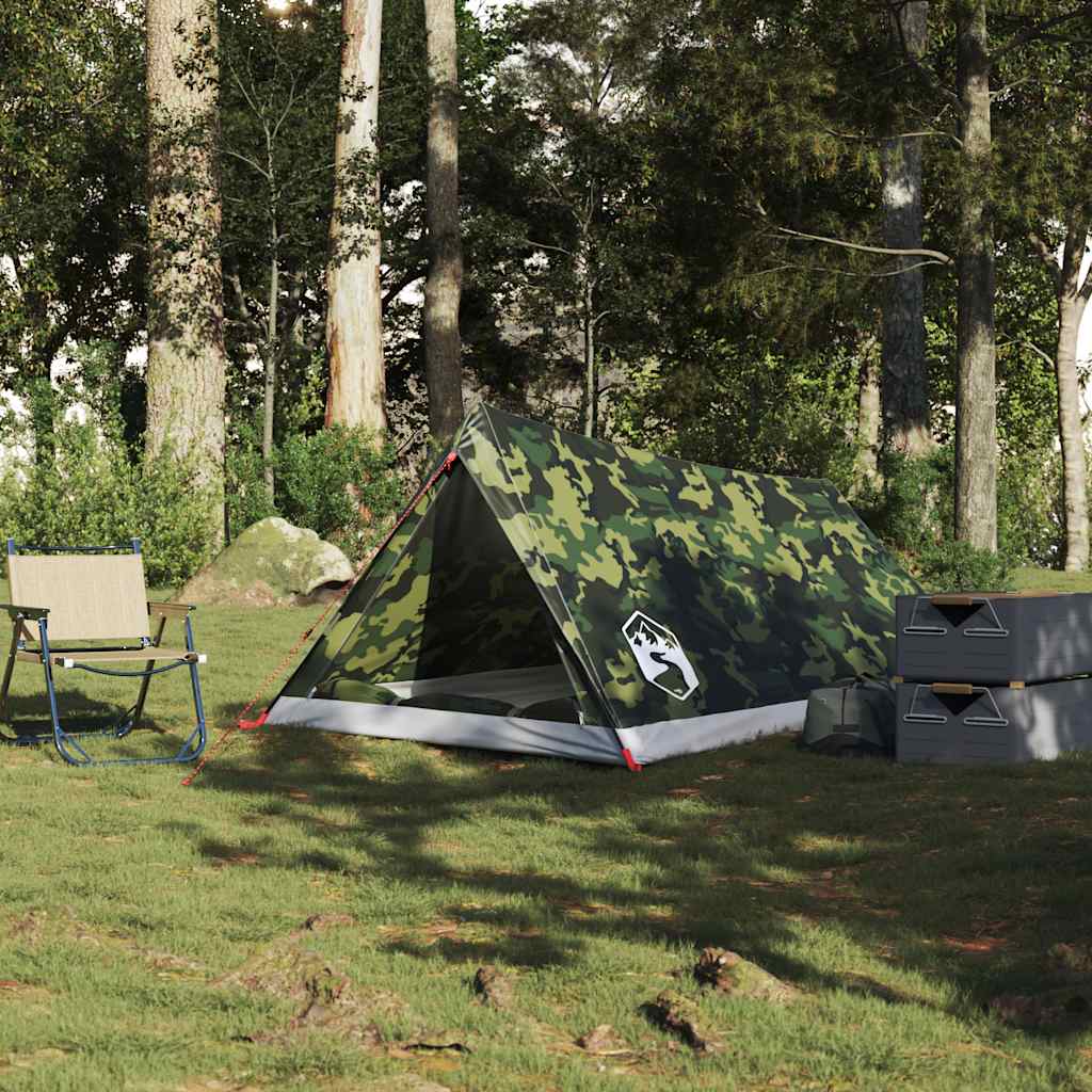 Tenda para campismo para 2 pessoas impermeável camuflagem
