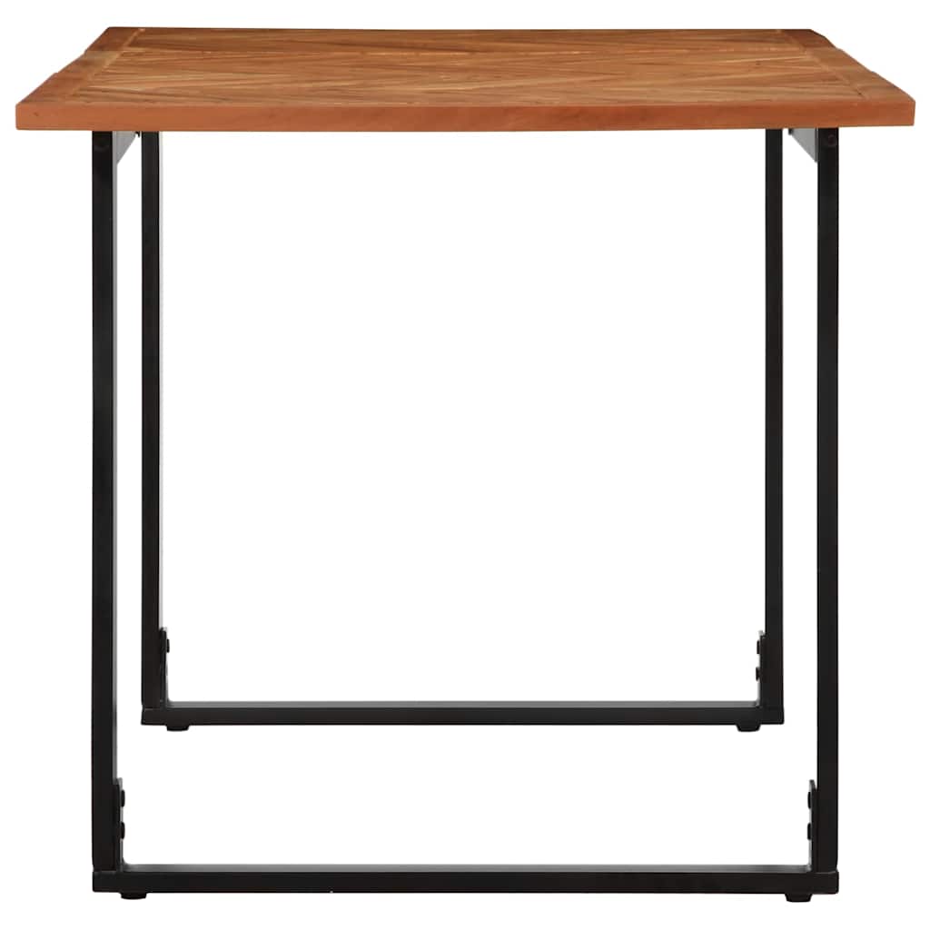 Mesa de jantar 160x80x75 cm madeira maciça de acácia