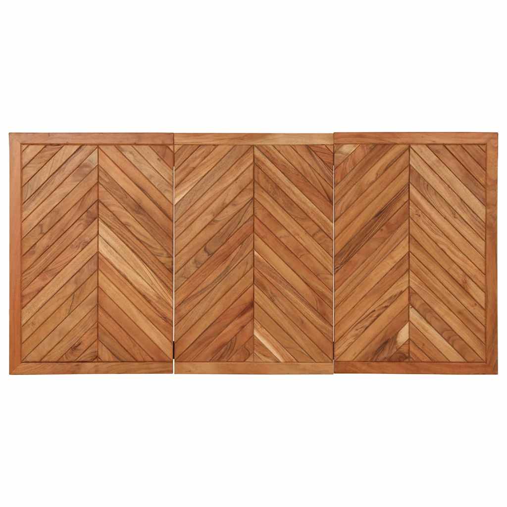 Mesa de jantar 160x80x75 cm madeira maciça de acácia