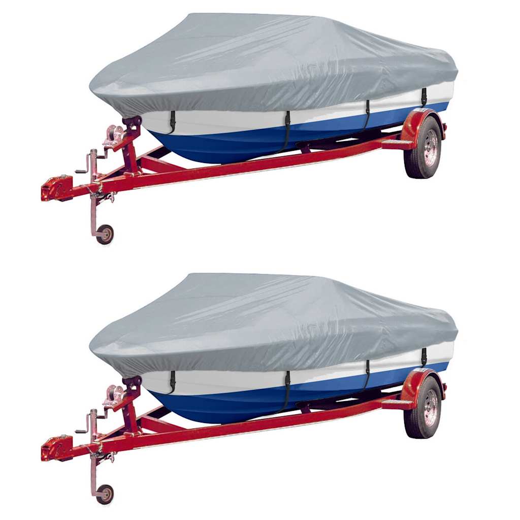 Cobertura para barcos 2 pcs 610-671x254 cm (cxl) cinzento