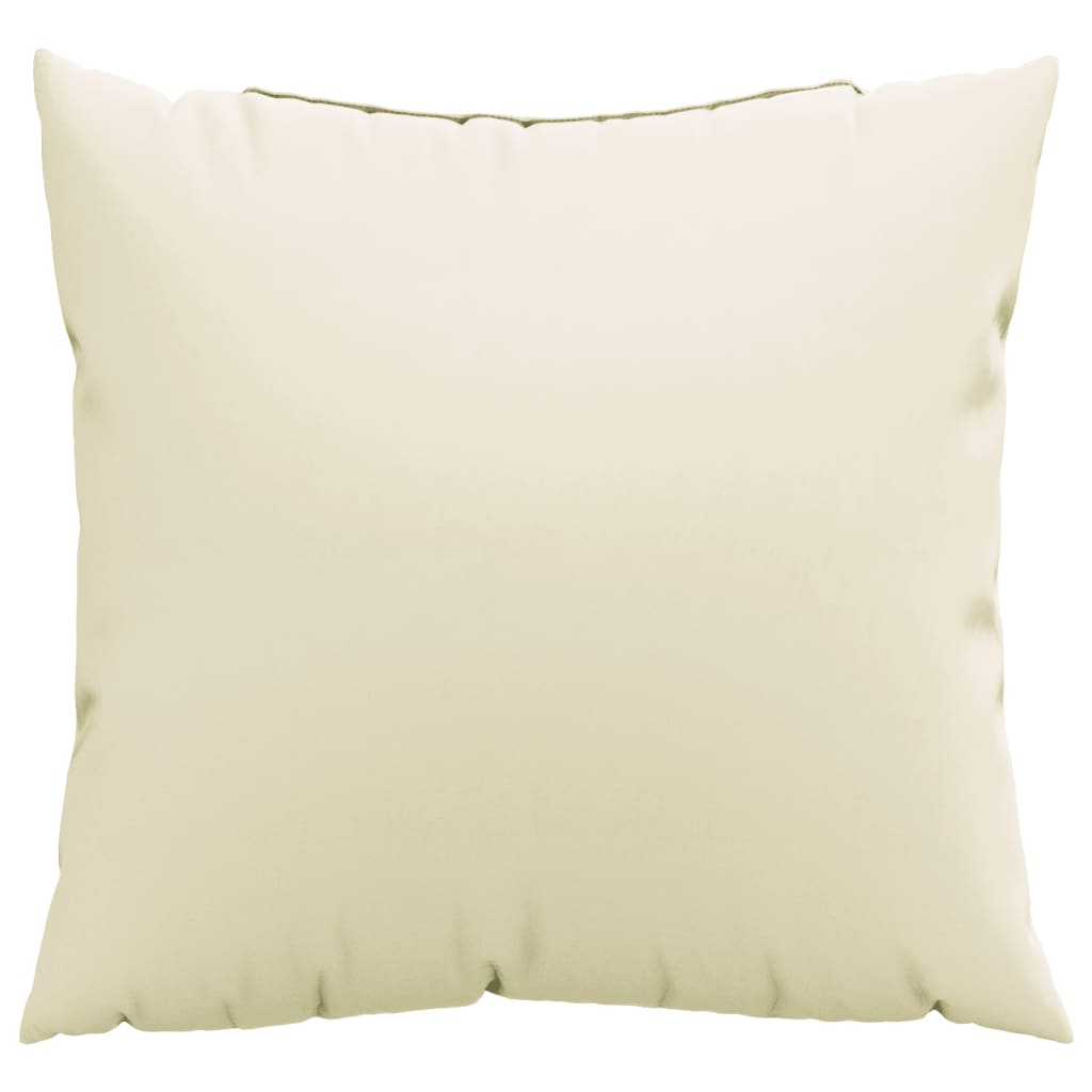 Almofadas de sofá 4 pcs 60x60 cm tecido cor creme
