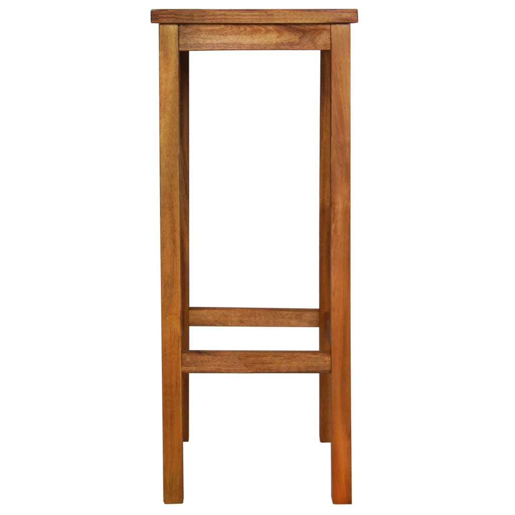 Bancos de bar 2 pcs madeira de acácia maciça