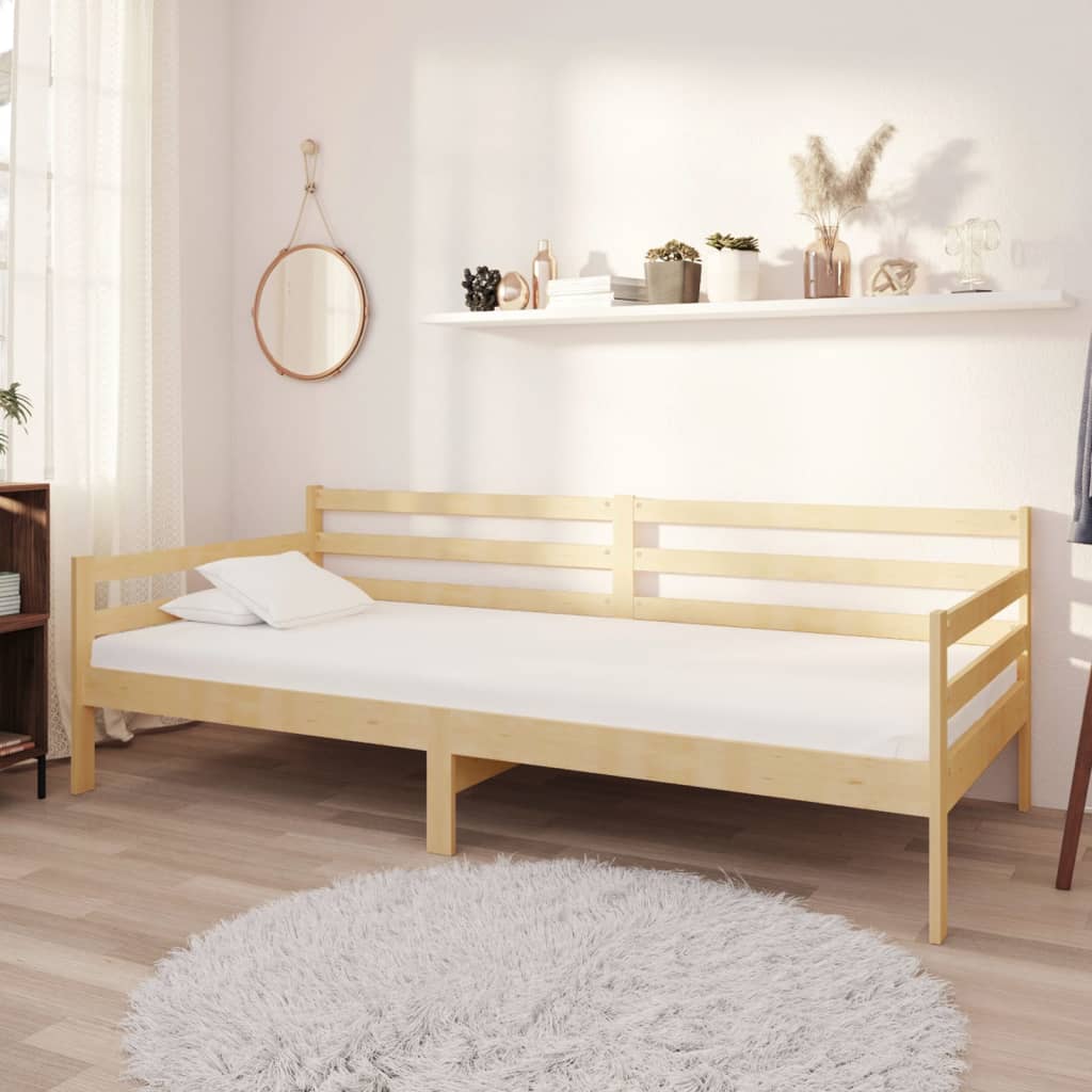 Sofá-cama pinho maciço 90x200 cm