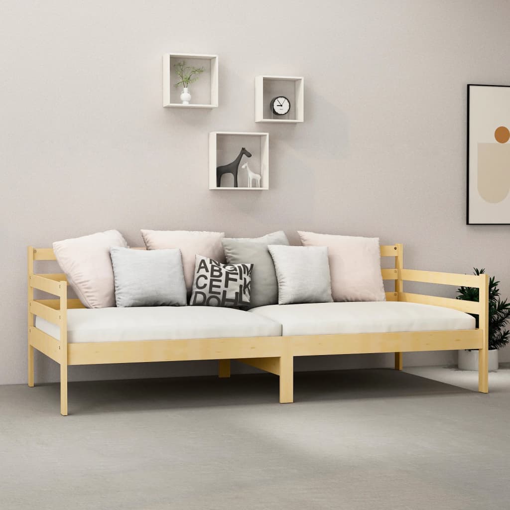 Sofá-cama pinho maciço 90x200 cm