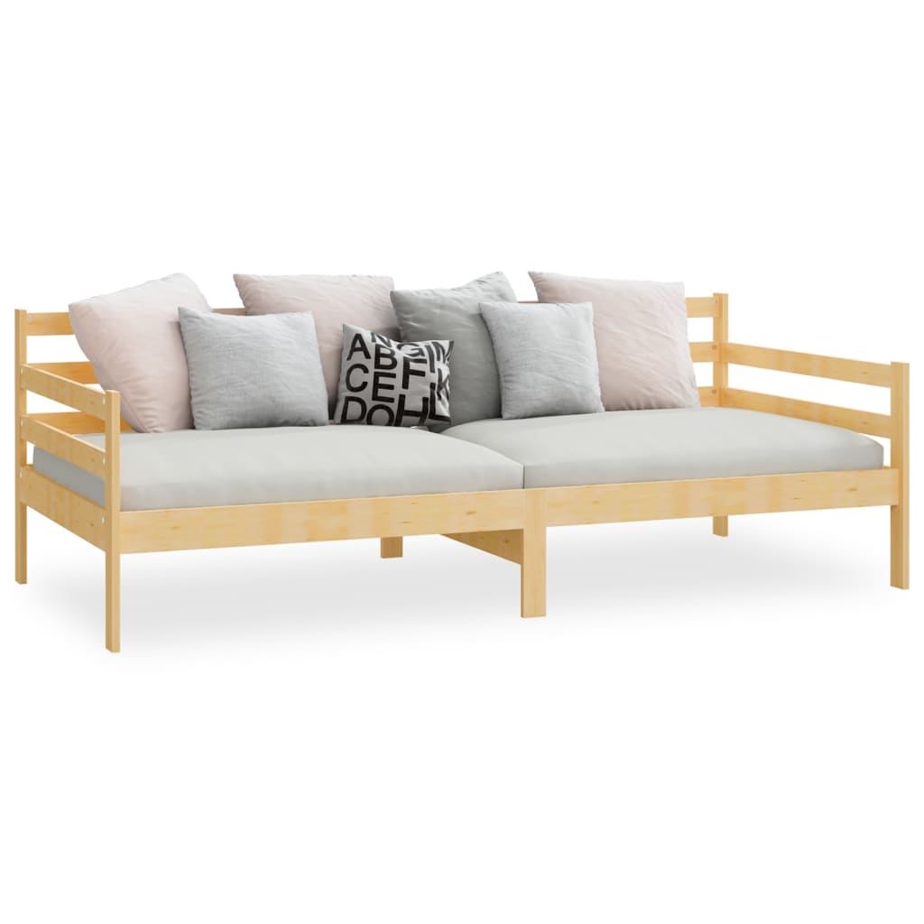 Sofá-cama pinho maciço 90x200 cm
