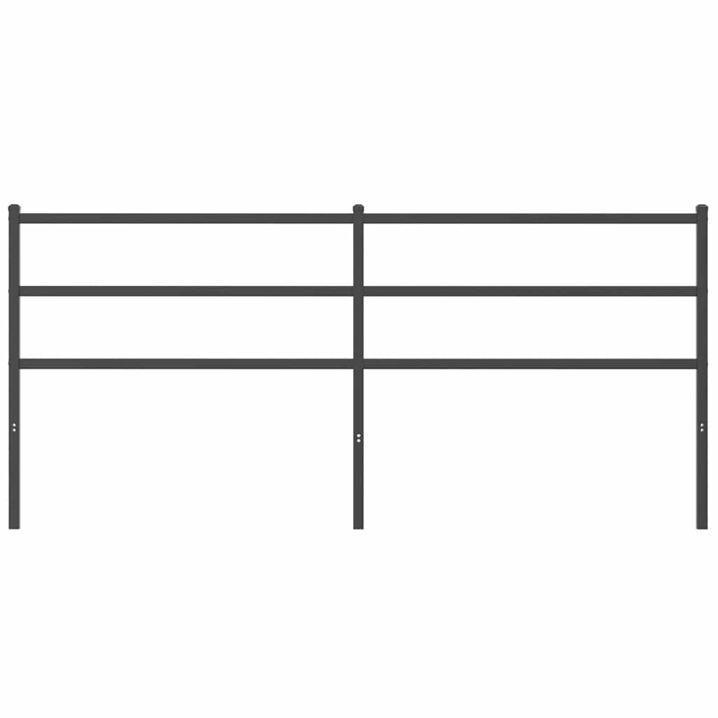 Cabeceira de substituição 193 cm metal preto