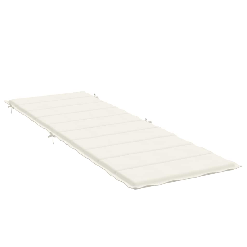 Almofadão para espreguiçadeira 186x58x4cm mesclado tecido creme