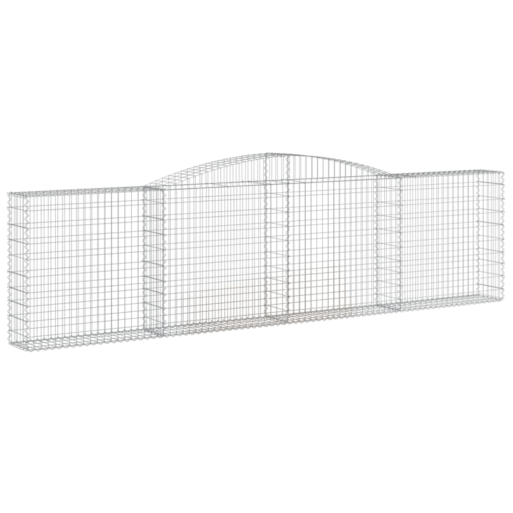 Cestos gabião arqueados 9pcs 400x30x100/120cm ferro galvanizado