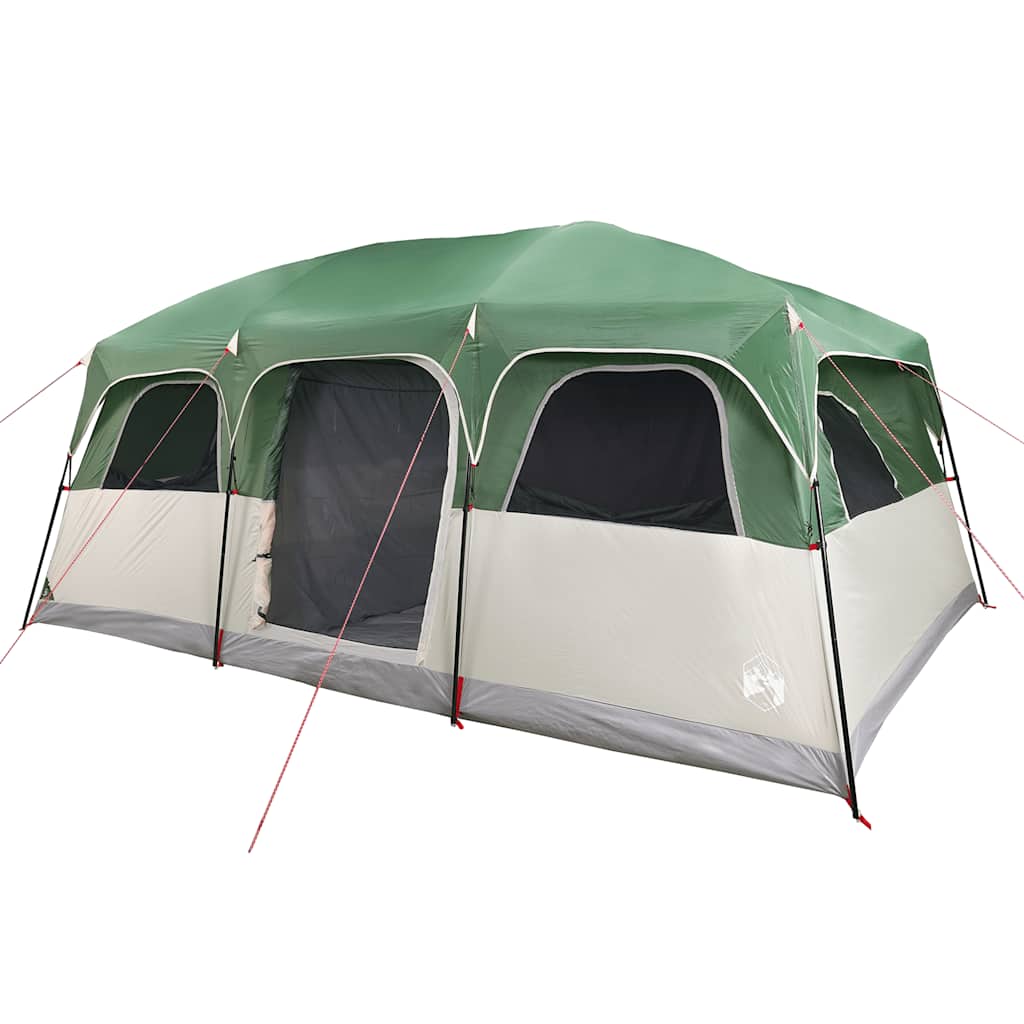 Tenda familiar estilo cabana para 10 pessoas impermeável verde