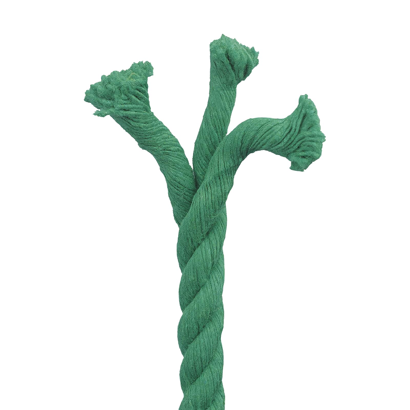 Corda de algodão 16 mm 100 m verde 100% algodão