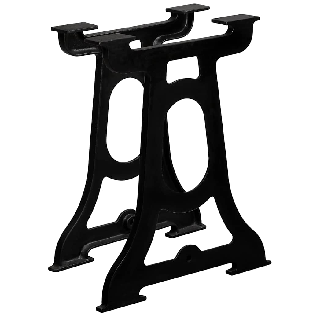 Pernas p/ mesa de jantar 2 pcs estrutura em y ferro fundido