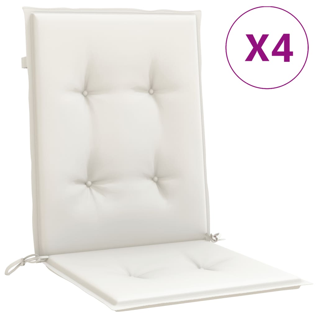 Almofadões lombares p/ cadeiras 4pcs 100x50x4cm mesclado tecido