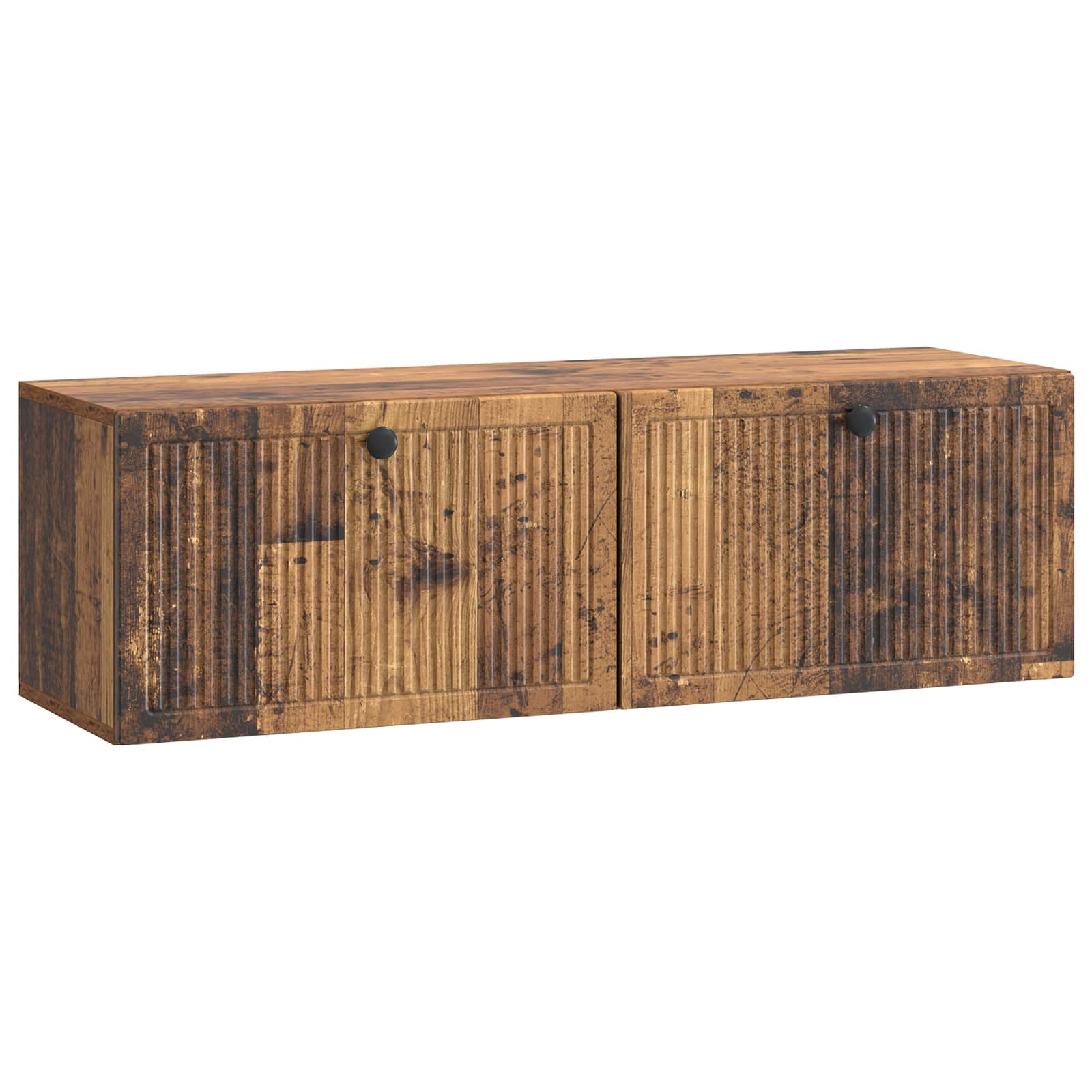 Gabinete de TV de parede madeira antiga 98 x 31 x 30 cm