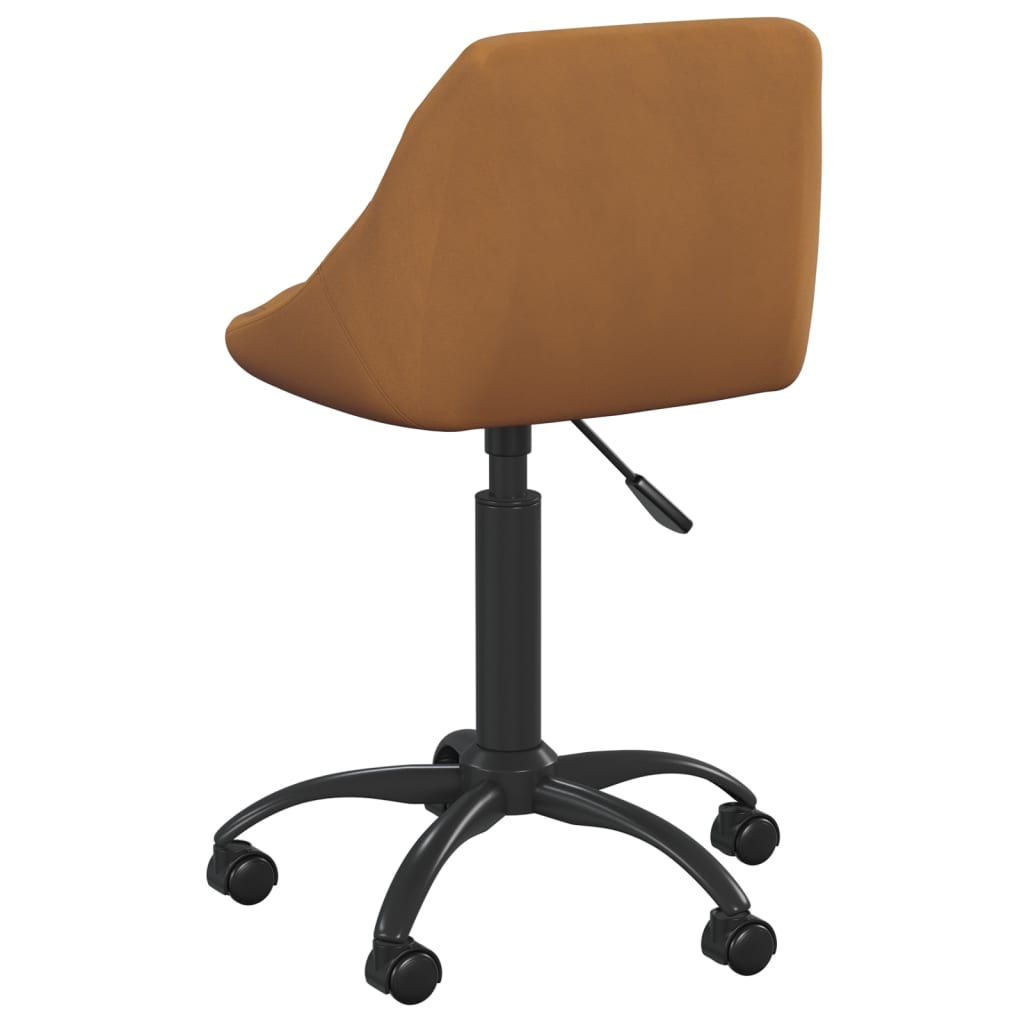 Cadeira de escritório veludo castanho