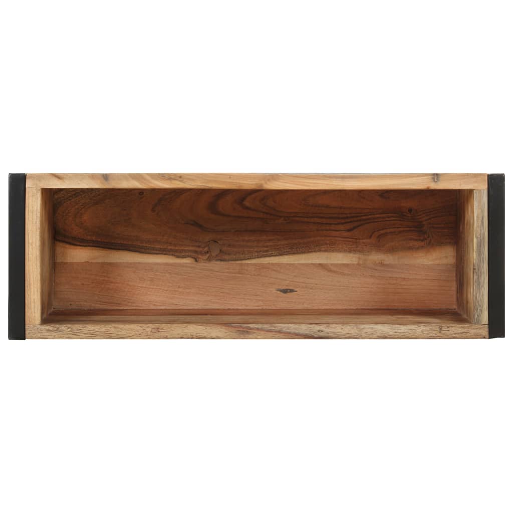 Vaso/floreira 60x20x68 cm madeira recuperada maciça