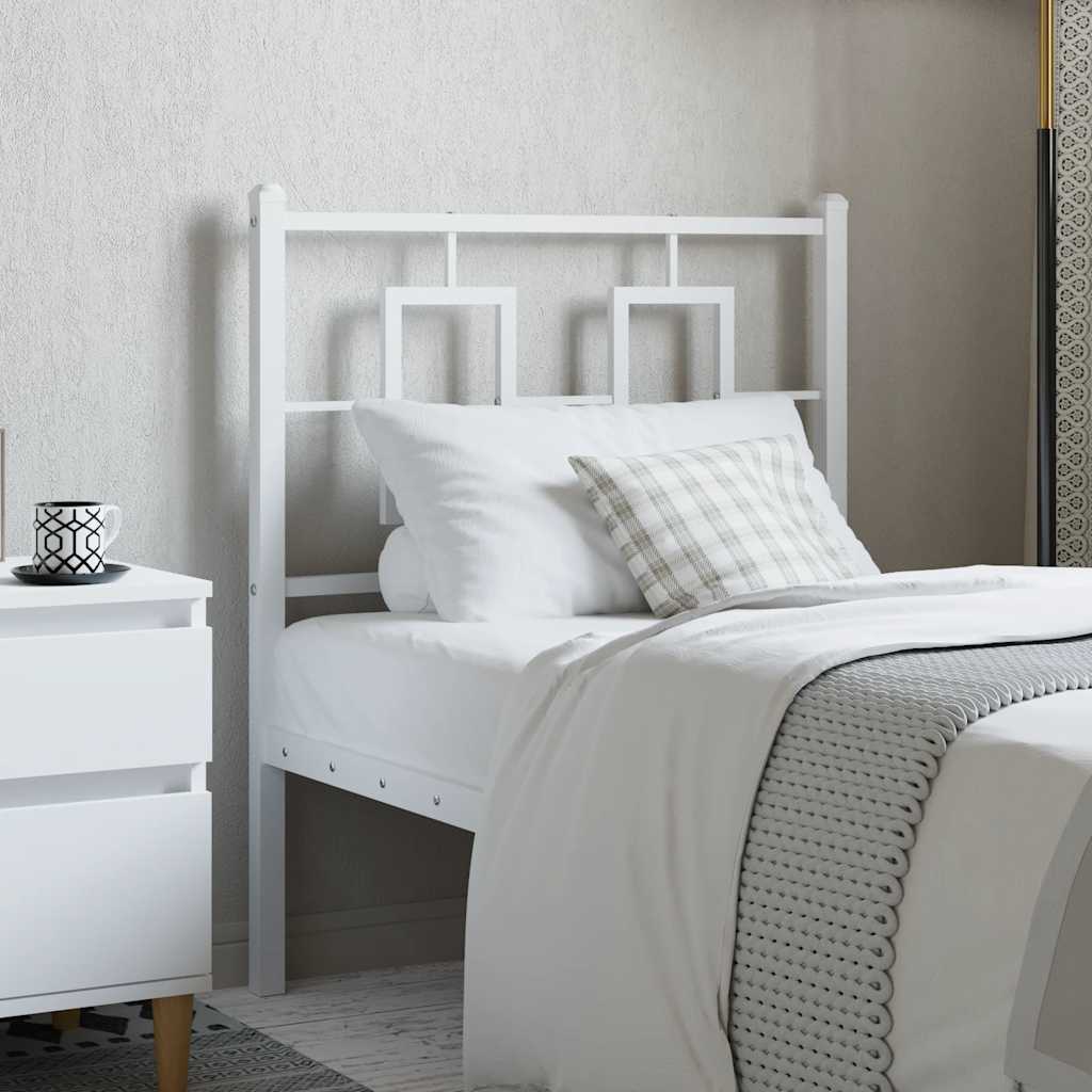 Cabeceira de substituição 75 cm metal branco