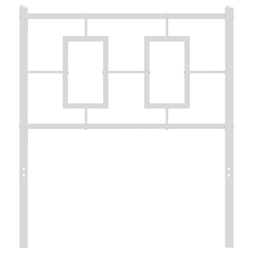 Cabeceira de substituição 75 cm metal branco