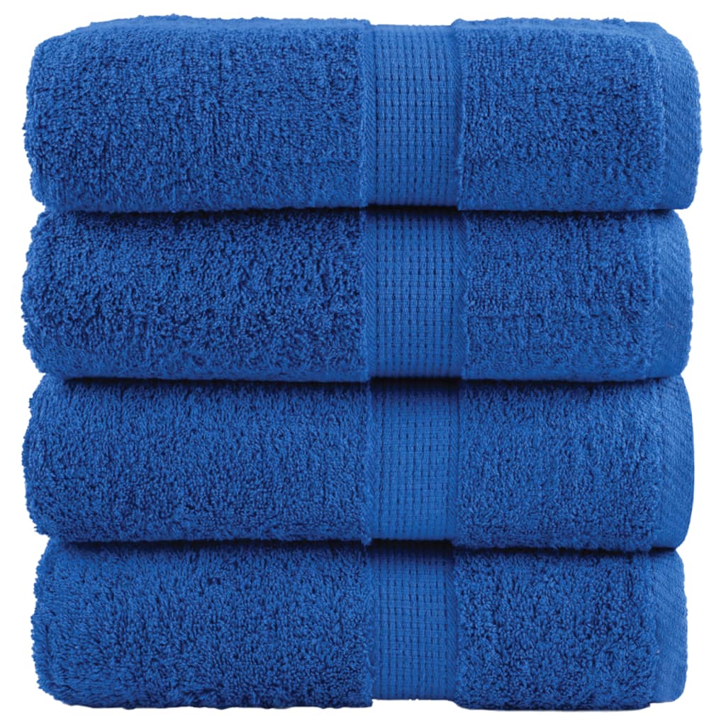 Toalhas de bidé premium solund 4 pcs 30x50 cm 600 gsm azul