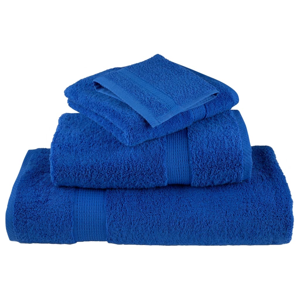 Toalhas de bidé premium solund 4 pcs 30x50 cm 600 gsm azul