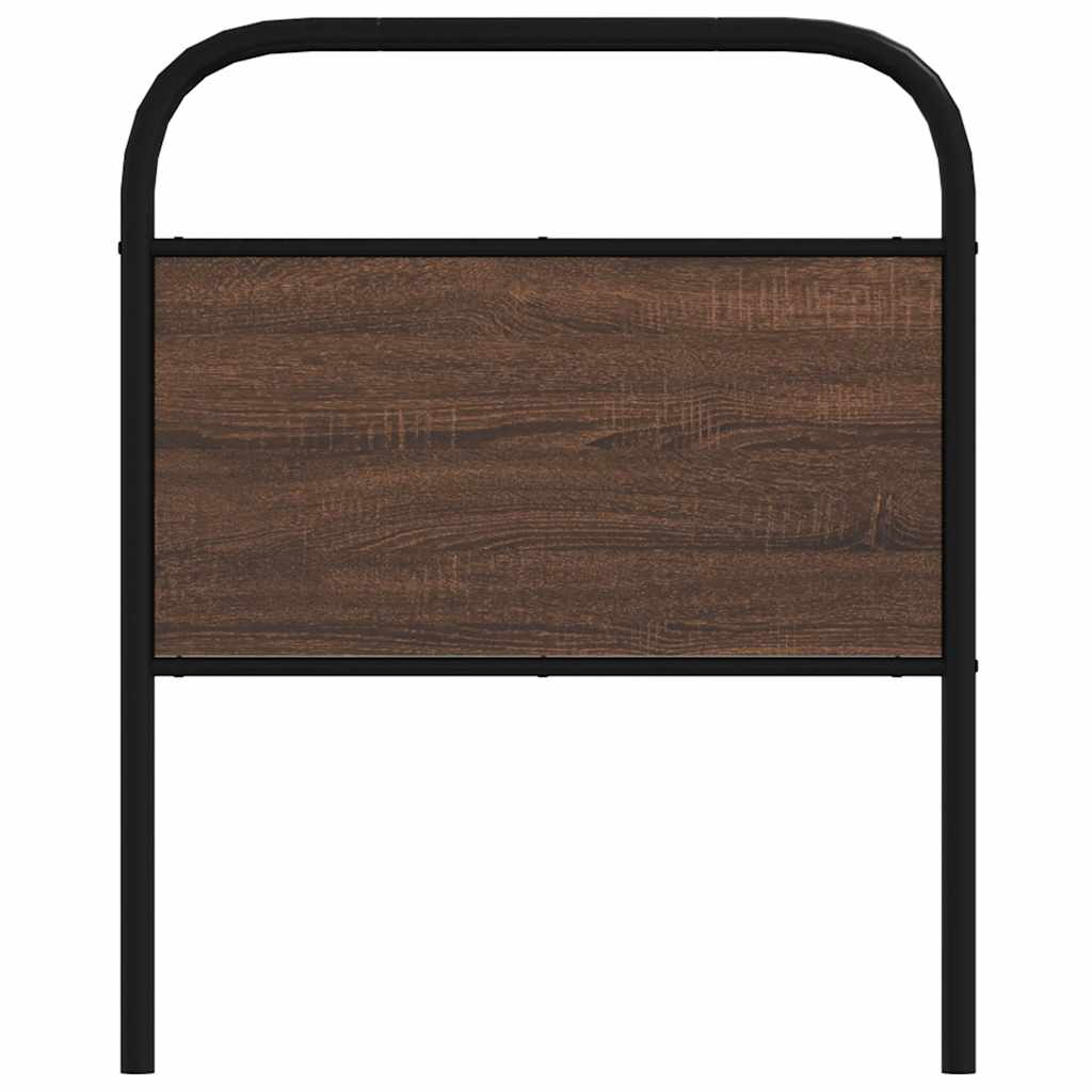 Cabeceira de substituição 80 cm derivados madeira/aço carvalho castanho