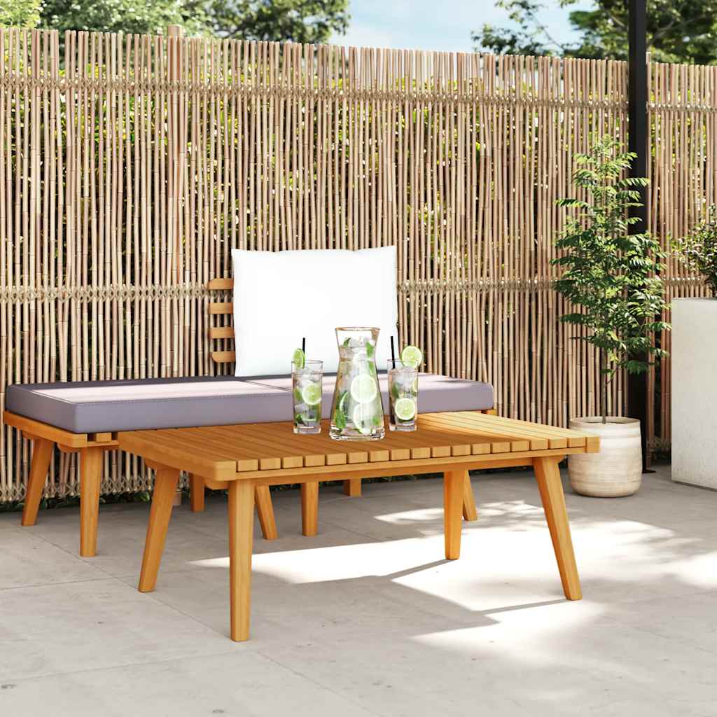 Mesa de centro p/ jardim 90x55x35 cm madeira de acácia maciça